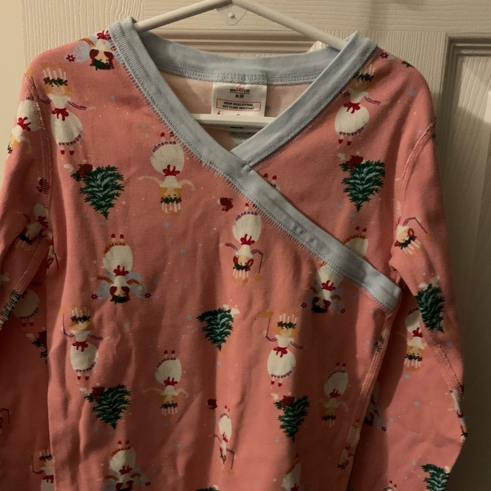 Hanna Andersson Pajama top Christmas Size 140 (10)
